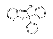 diphenyl-pyridin-2-ylsulfanyl-acetic acid Structure