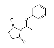 N-(1-phenoxy-ethyl)-succinimide结构式