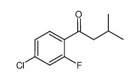 1-(4-chloro-2-fluorophenyl)-3-methyl-1-butanone结构式