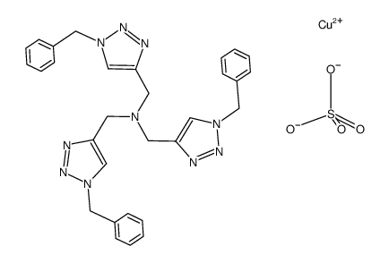 CuSO4*tris[(1-benzyl-1H-1,2,3-triazol-4-yl)methyl]amine Structure
