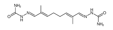 2,7-Dimethyl-octadien-(2,6)-dial-(1,8)-bis-semicarbazon结构式