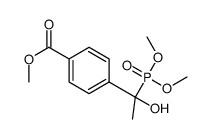 4-[1-(dimethoxy-phosphoryl)-1-hydroxy-ethyl]-benzoic acid methyl ester Structure