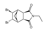 5c,6t-dibromo-2-ethyl-(3at,7at)-hexahydro-4r,7c-epioxido-isoindole-1,3-dione结构式