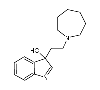 3-(2-(azepan-1-yl)ethyl)-3H-indol-3-ol结构式