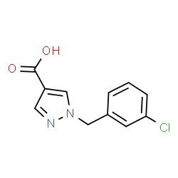 1-(3-Chloro-benzyl)-1H-pyrazole-4-carboxylicacid结构式