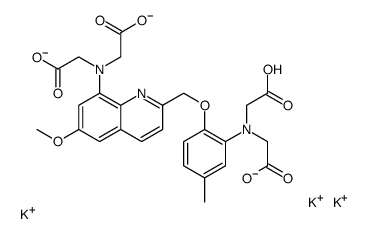 tripotassium,2-[2-[[8-[bis(carboxylatomethyl)amino]-6-methoxyquinolin-2-yl]methoxy]-N-(carboxymethyl)-5-methylanilino]acetate结构式