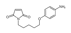 N-(5-(p-Aminophenoxy)pentyl)maleimide structure