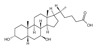 homoursodeoxycholic acid Structure