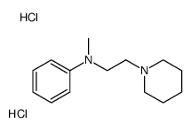 N-methyl-N-(2-piperidin-1-ylethyl)aniline,dihydrochloride Structure