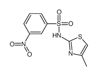 N-(4-methyl-1,3-thiazol-2-yl)-3-nitrobenzenesulfonamide Structure