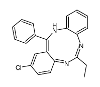 2-chloro-6-ethyl-13-phenyl-12H-benzo[d][1,3,7]benzotriazonine Structure