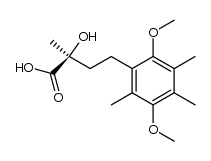 (S)-4-(2',5'-dimethoxy-3',4',6'-trimethylphenyl)-2-hydroxy-2-methylbutanoic acid Structure