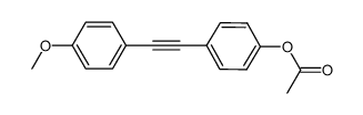 4-[(4-methoxyphenyl)ethynyl]phenyl acetate Structure