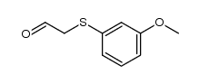 (3-methoxyphenylsulphanyl)acetaldehyde结构式