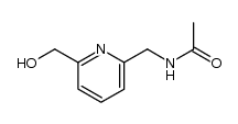 6-((Acetylamino)methyl)-2-(hydroxymethyl)pyridine结构式