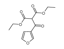 diethyl 2-(furan-3-carbonyl)-malonate Structure