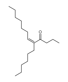 Z-5-hexyldodec-5-en-4-one Structure