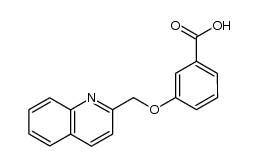 3-(2-quinolinylmethyloxy)benzoic acid结构式