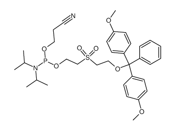 (2-CYANOETHOXY)-2-(2''-O-1,1''-DIMETHOXYTRITYLOXYETHYLSULFONYL)- ETHOXY-N,N-DIISOPROPYLAMINOPHOSPHINE) picture