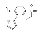 2-(5-ethylsulfonyl-2-methoxyphenyl)-1H-pyrrole Structure