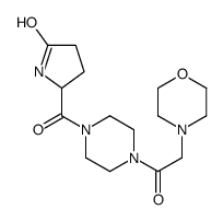 5-[4-(2-morpholin-4-ylacetyl)piperazine-1-carbonyl]pyrrolidin-2-one结构式