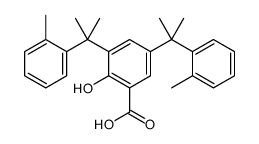 2-hydroxy-3,5-bis[2-(2-methylphenyl)propan-2-yl]benzoic acid结构式