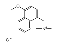 (4-methoxynaphthalen-1-yl)methyl-trimethylazanium,chloride结构式