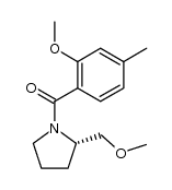 (S)-(2-methoxy-4-methylphenyl)(2-(methoxymethyl)pyrrolidin-1-yl)methanone结构式