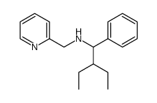 2-ethyl-1-phenyl-N-(pyridin-2-ylmethyl)butan-1-amine Structure