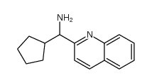 环戊基(喹啉-2-基)甲胺结构式