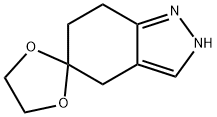 2',4',6',7'-tetrahydrospiro[1,3-dioxolane-2,5'-indazole] hydrochloride Structure