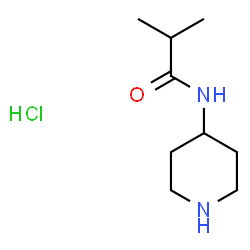 N-(piperidine-4-yl)isobutylamide hydrochloride结构式