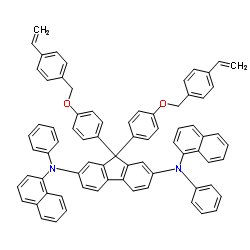 N,N'-Di(1-naphthyl)-N,N'-diphenyl-9,9-bis{4-[(4-vinylbenzyl)oxy]phenyl}-9H-fluorene-2,7-diamine picture