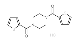 [4-(Thiophene-2-carbonyl)-piperazin-1-yl]-thiophen-2-yl-methanone hydrochloride结构式