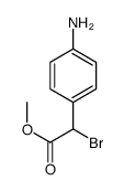 methyl 2-(4-aminophenyl)-2-bromoacetate structure