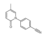 4-(5-甲基-2-氧代-1(2H)-吡啶基)苯腈结构式