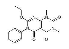 7-Ethoxy-1,3-dimethyl-6-phenyl-1H,6H-pyrimido[4,5-d]pyrimidine-2,4,5-trione结构式