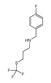 N-(4-Fluorobenzyl)-3-[(trifluoromethyl)sulfanyl]-1-propanamine结构式