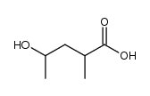 4-hydroxy-2-methyl-valeric acid结构式