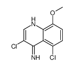 4-Amino-3,5-dichloro-8-methoxyquinoline结构式