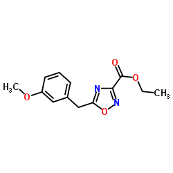 Ethyl 5-(3-methoxybenzyl)-1,2,4-oxadiazole-3-carboxylate Structure