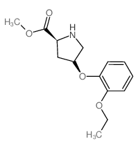 Methyl (2S,4S)-4-(2-ethoxyphenoxy)-2-pyrrolidinecarboxylate Structure
