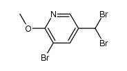 3-bromo-5-dibromomethyl-2-methoxy-pyridine结构式