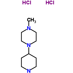 1-甲基-4-(4-哌啶基)哌嗪二盐酸盐结构式