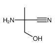 2-amino-3-hydroxy-2-methylpropanenitrile structure