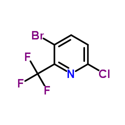 3-Bromo-6-chloro-2-(trifluoromethyl)pyridine structure