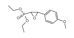 p-methoxyphenyl-2 epoxy-1,2 ethanephosphonate Structure