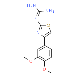 N-[4-(3,4-DIMETHOXY-PHENYL)-THIAZOL-2-YL]-GUANIDINE结构式