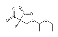 2-(1-ethoxyethoxy)-1-fluoro-1,1-dinitroethane结构式