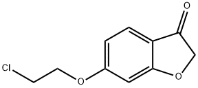 6-(2-氯乙氧基)-2,3-二氢-1-苯并呋喃-3-酮结构式